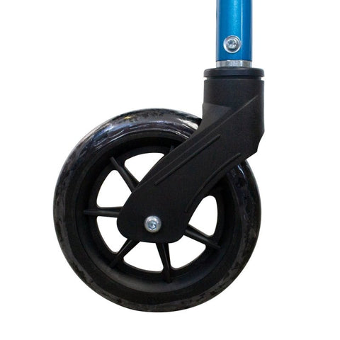 Andador plegable de 4 ruedas y frenos en manetas