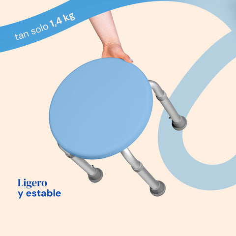 Taburete de ducha circular Aqua Mini
