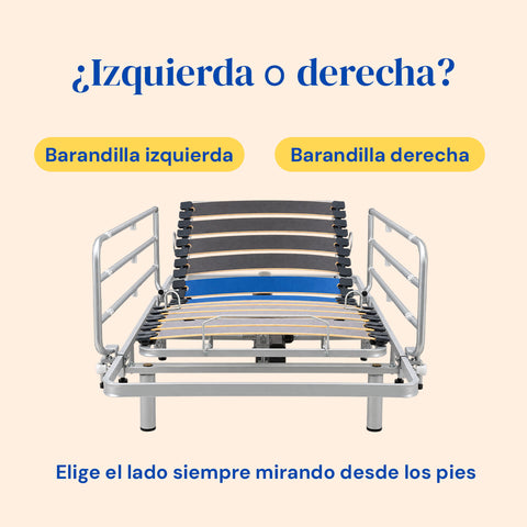 Barandilla cama ancianos - Barandilla derecha