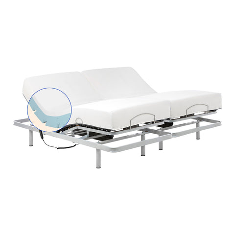 Camas articuladas de matrimonio con Colchón Viscoelástico con funda Tencel