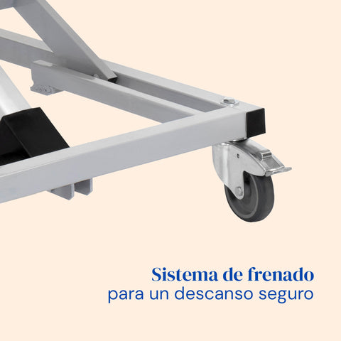 Cama articulada hospitalaria de carro elevador con barandillas, colchón sanitario y cabecero-piecero