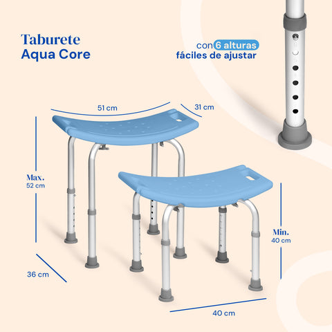 Taburete de ducha Aqua Core