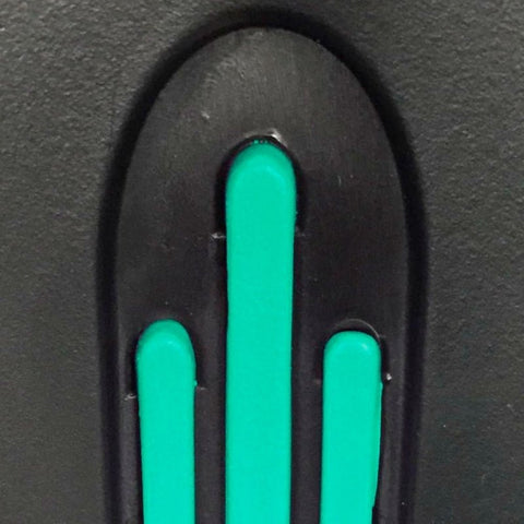 Pack 2 muletas de aluminio con empuñadura anatómica de goma color verde